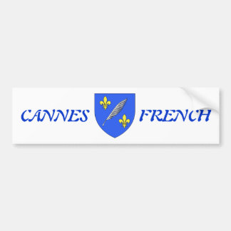 sticker indicating the city of canes in france