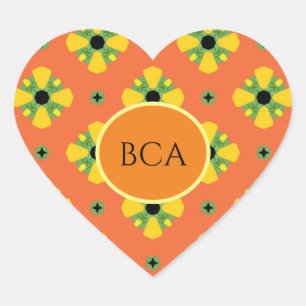 Sticker Initials Cute Party Favour Fun BD