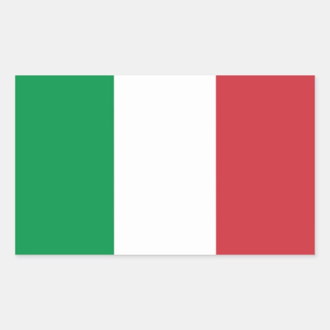 Sticker "Italian flag". (Front)