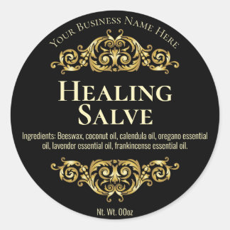 Sticker Label For Handmade Healing Salve