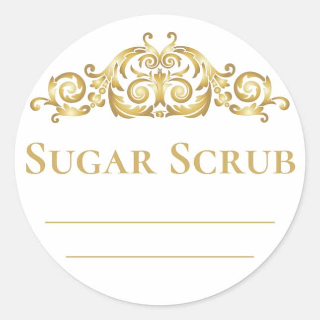 Sticker Label For Handmade Sugar Scrub (Front)