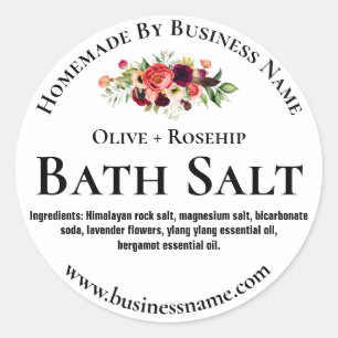Sticker Label For Homemade Bath Salt