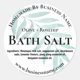 Sticker Label For Homemade Bath Salt