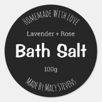 Sticker Label For Homemade Bath Salt