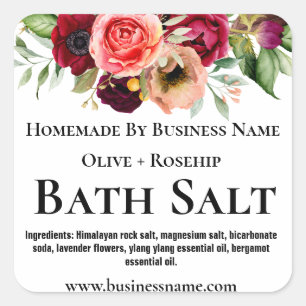 Sticker Label For Homemade Bath Salt