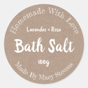 Sticker Label For Homemade Bath Salt