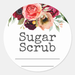Sticker Label For Homemade Sugar Scrub