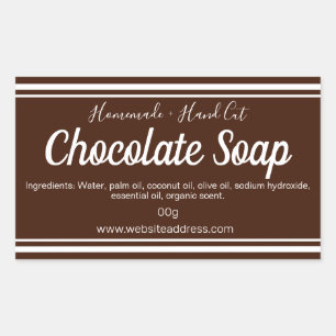 Sticker Label Handmade Chocolate Soap