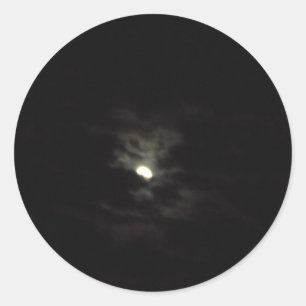 Sticker Label MOON ART AND DESIGN STYLE 
