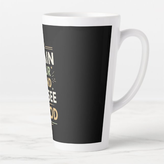 Sticker Latte Mug (Right)