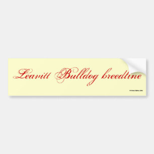Sticker Leavitt breedline