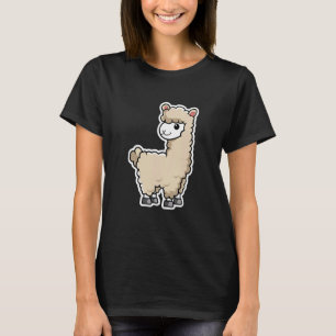 Sticker Llama Alpaca Boy Girl Kids T-Shirt