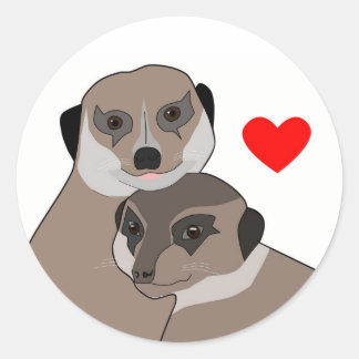 Sticker "Meerkats in Love"