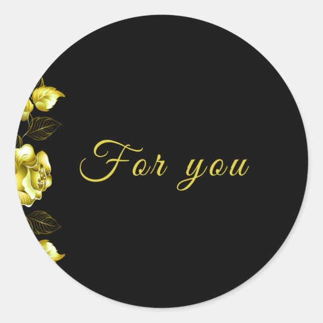 Sticker-Midnight Elegance collection Classic Round Sticker (Front)