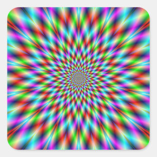 Sticker  Neon Star Exploding