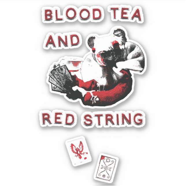 Sticker of Mouse from Blood Tea and Red String (Front)
