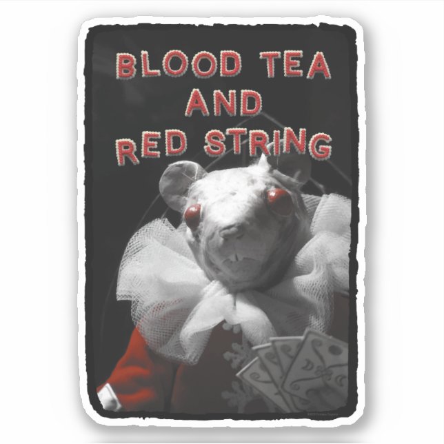 Sticker of Mouse from Blood Tea and Red String (Front)