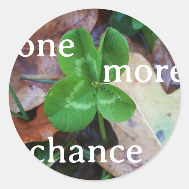 Sticker 'One more Chance' (Front)