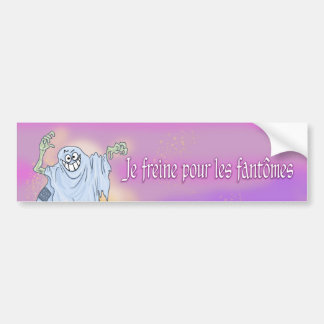 Sticker pare-choc : Je freine pour les fantômes