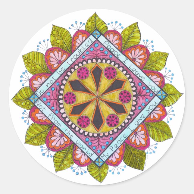 Sticker "Peace I Give You" (Front)