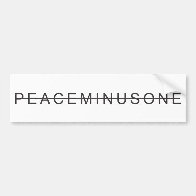 Sticker Peaceminusone (Front)