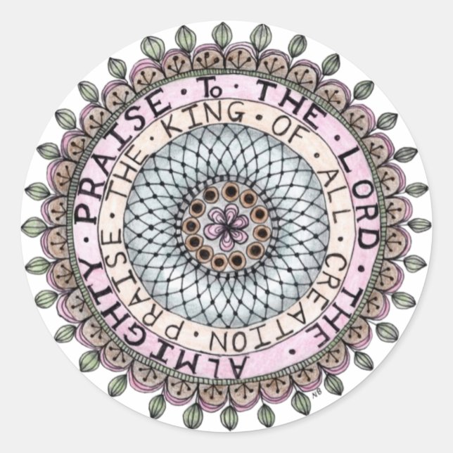 Sticker Praise the Lord Medallion (Front)