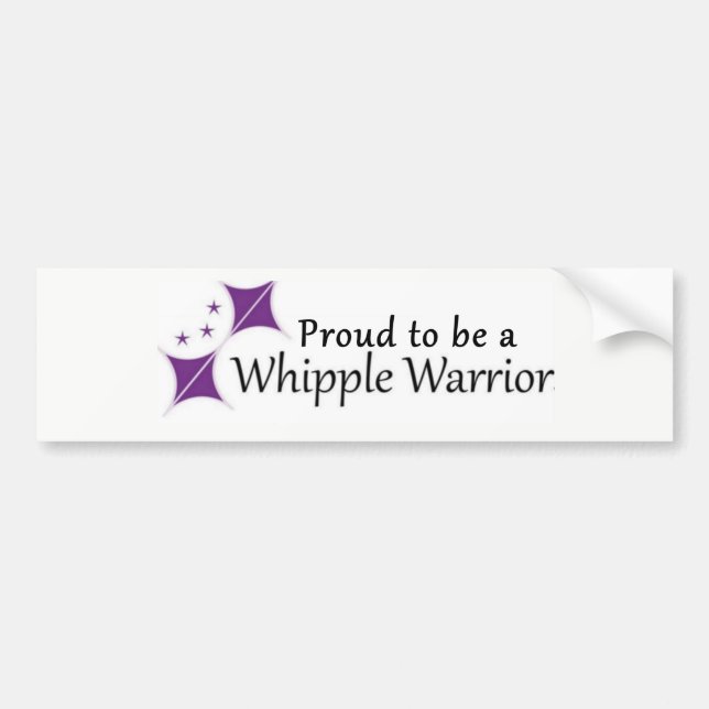 Sticker Proud to be a Whipple Warrior (Front)