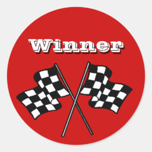 Sticker Race Fans Winner Chequered Flags auto cars