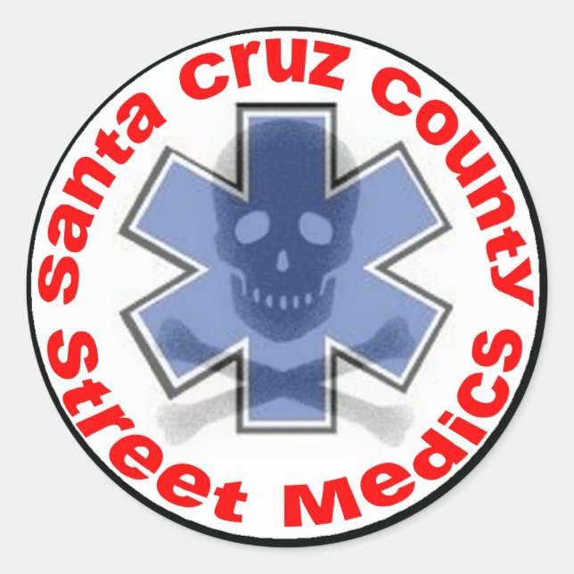 Sticker - Santa Cruz County Street Medics (Front)