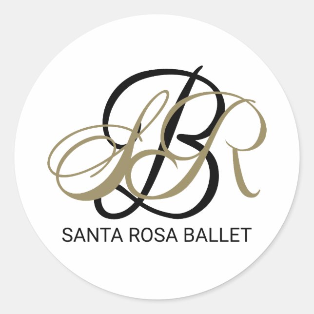 Sticker Santa Rosa Ballet Signature (Front)