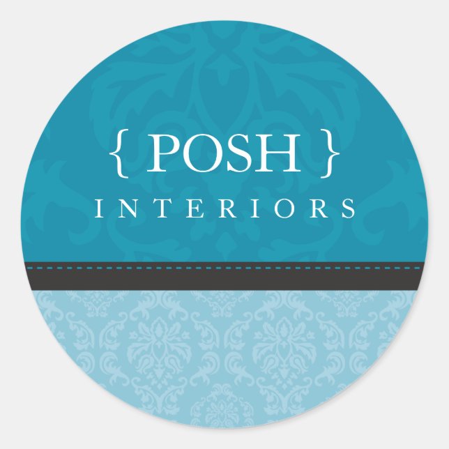 STICKER SEAL :: divinely damask 3B (Front)