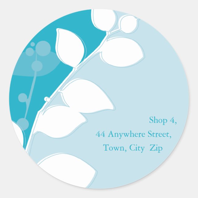 STICKER SEAL :: gum foliage 1 (Front)