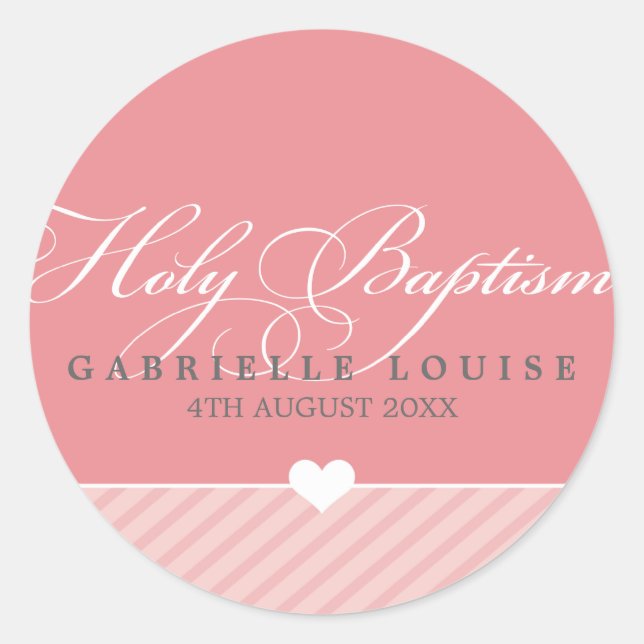 STICKER SEAL - holy baptism :: lovely type 1 (Front)