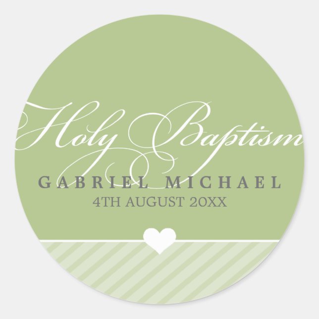 STICKER SEAL - holy baptism :: lovely type 3 (Front)