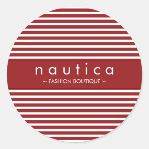 STICKER SEAL :: nautical striped 1