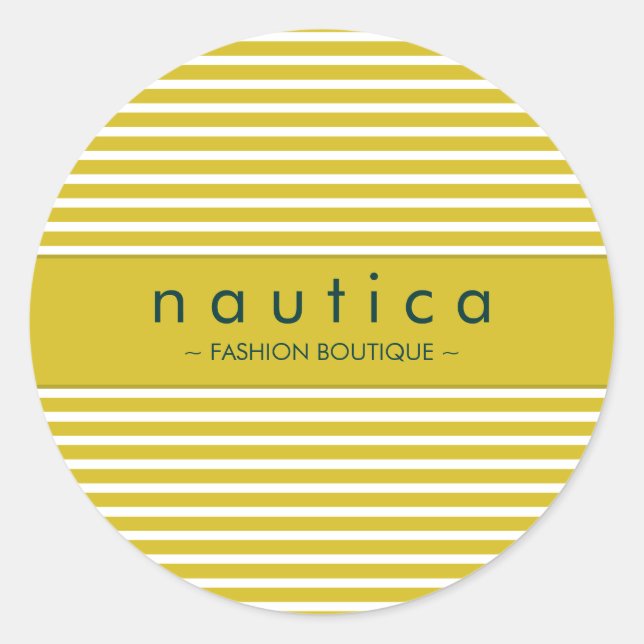 STICKER SEAL :: nautical striped 16 (Front)