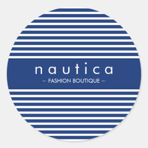STICKER SEAL :: nautical striped 4