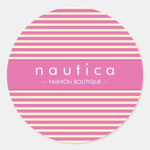 STICKER SEAL :: nautical striped 9