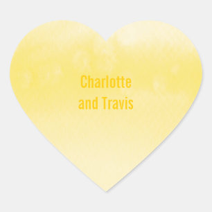 STICKER SEAL :: ombre watercolor yellow