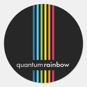 STICKER SEAL :: rainbowed stripe 6