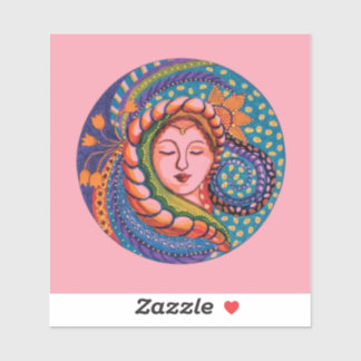Sticker - Serene Goddess Mandala Art