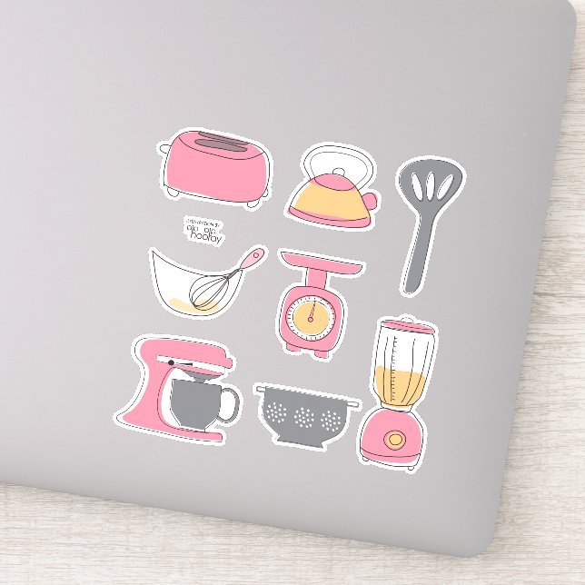 Sticker set Kitchen Appliances Cooking Baking (Detail)