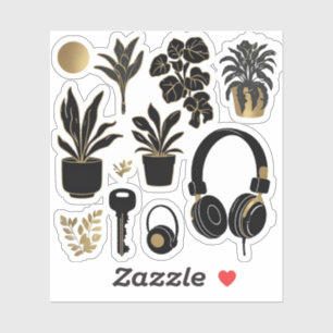 Sticker Silhouettes: Elegant & Minimalist Daily De