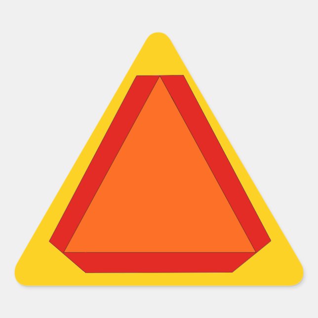 Sticker Slow Moving Sign For Snail Mail Stationery (Front)