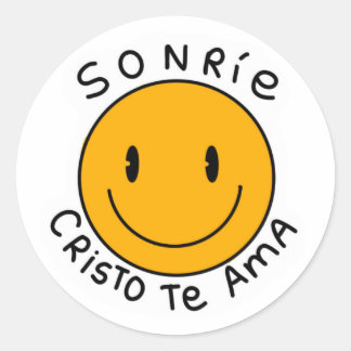 sticker smiles Christ loves you