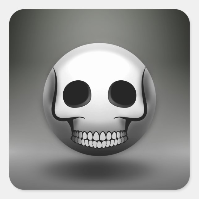 Sticker Square Skullmoji (Front)