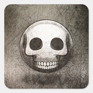 Sticker Square Skullmoji Vintage
