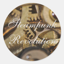 Sticker: Steampunk Revolution. Watch Mechanism