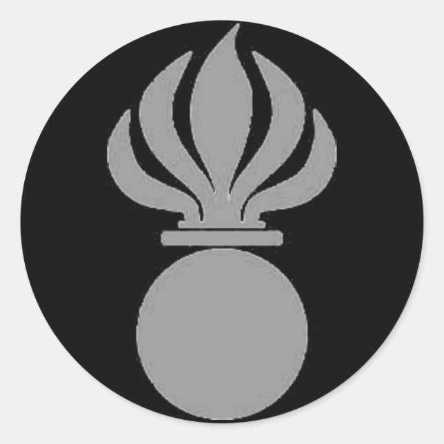 Sticker tank grenadier bomb (gray) (Front)