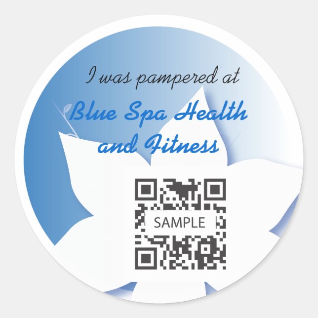 Sticker Template Blue Spa (Front)